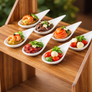 Fingerfood posodice KAPLJICA bele 10 x 5 cm, 100 kosov v zavoju