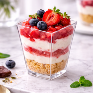 Finger food posodice 95 ml ROMBO transparent, 25 kos v zavitku