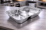 Alu posodica 950 ml 2-delna, 213x163x38 mm 100 kosov