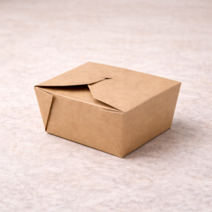 Kartonska embalaža LUNCH BOX rjav - M, 50 kos