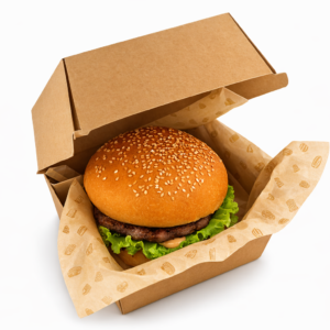 Kartonska embalaža MALI BURGER BOX, 200 kos