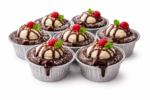 Alu posodica za muffin, panna cotto 100 kos