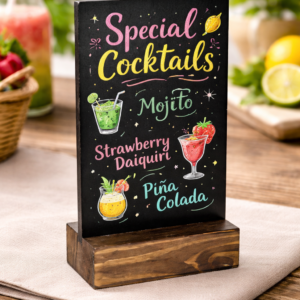 Tablica na lesenem podstavku, 1 kos