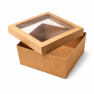 Kartonska škatla CAKE BOX + pokrov, 25x25x20cm, 1 kos