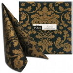 Serviete 40 x 40 cm  Victoria črne, 50 kosov - slika 3