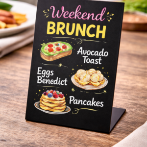 Tablica namizna črna, A6, 3 kosi