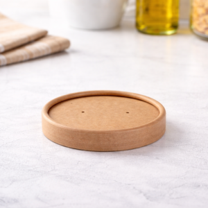 BOWL pokrov iz kartona za skodelice za tople jedi fi 9,7, 25 kos