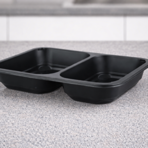 PP Posoda za tople jedi, 2 delna, 1000 ml, 50 kosov v zavoju