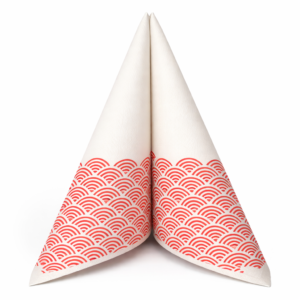 Serviete 40 x 40 cm ONDA ORIENTE ROSSO, 50 kosov