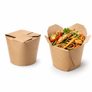 Asia box 500 ml, kraft, 50 kos