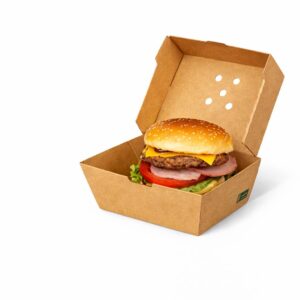 Kartonska embalaža MALI BURGER BOX,12 x 12 x 10 cm, 100 kos