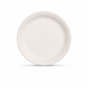 Papirnati krožnik bel fi 23 cm, 50 kos v zavitku
