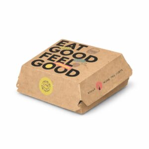 Kartonska embalaža Snack box EAT GOOD FEEL GOOD, 100 kos