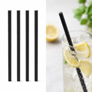 Slamice iz papirja črne, 15 cm fi 8 mm, 500 kosov