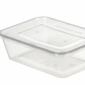 PP prozorne posode za hrano s prozornim pokrovom 17,5 × 12 × 4,5 cm, 50 kosov