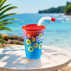PP Plastenka za slushy Emoji 350 ml, 1 kos